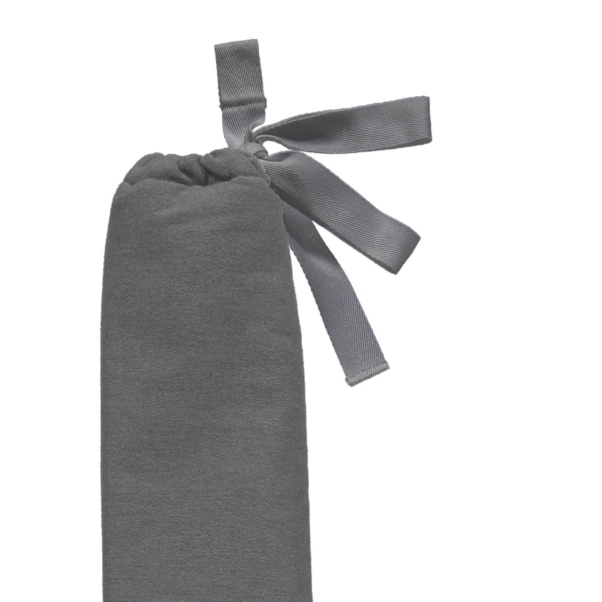 YuYu Japanese Cotton Hot Water Bottle in Pebble Dark 81x13cm – image 3