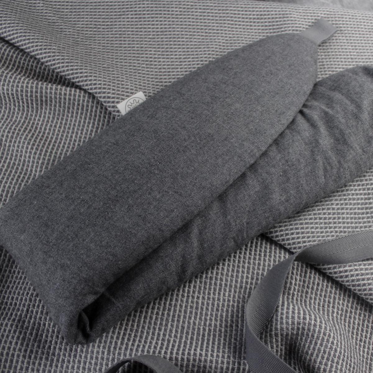 YuYu Japanese Cotton Hot Water Bottle in Pebble Dark 81x13cm – image 4