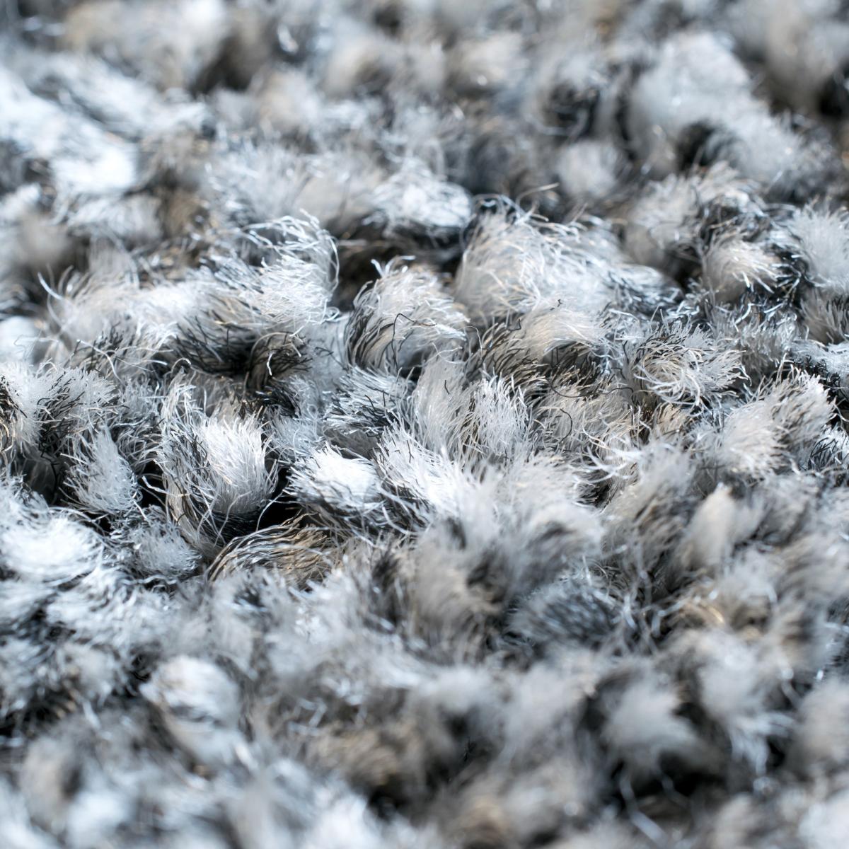 Mehari 23001 4248 Plain Shaggy Rugs in Grey Multi 120x120cm – image 2