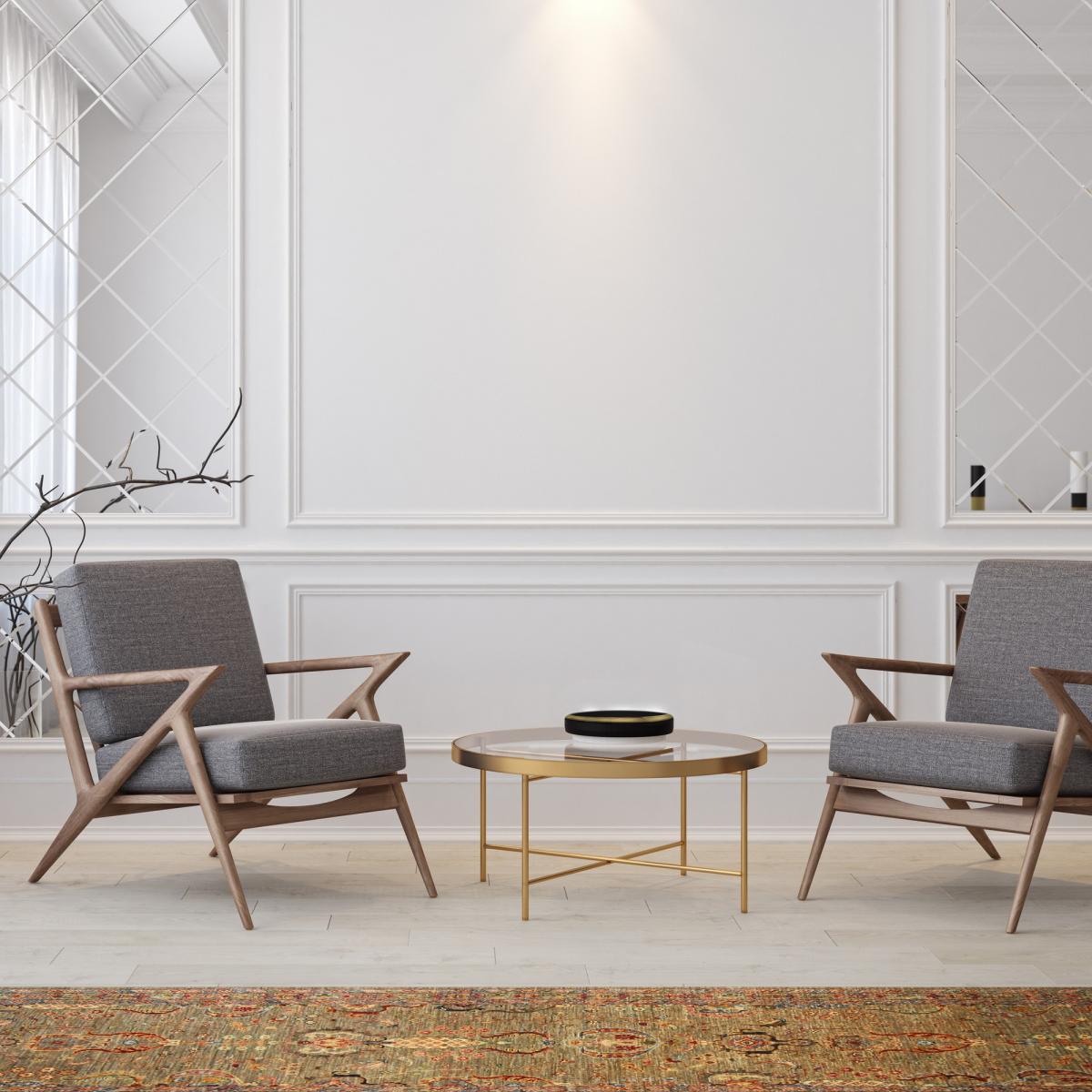 Sultani 48704 Traditional Wool Runner Rug in Brown82x262cm – image 1