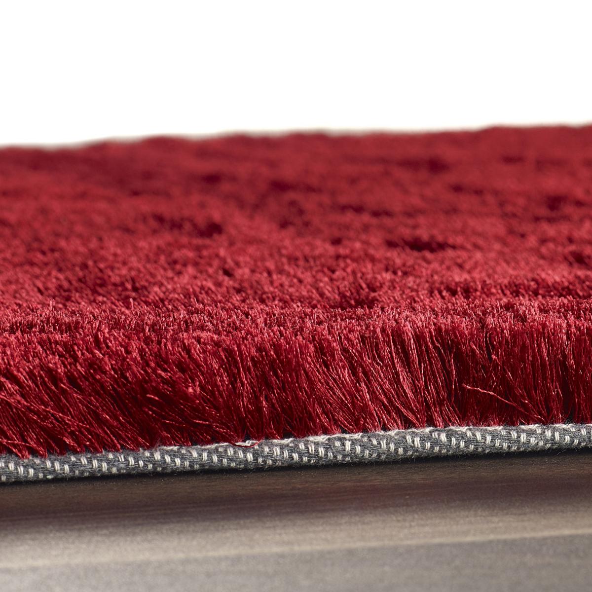 Shimmer Shaggy Lustrous Rugs in Red 160x230cm – image 1