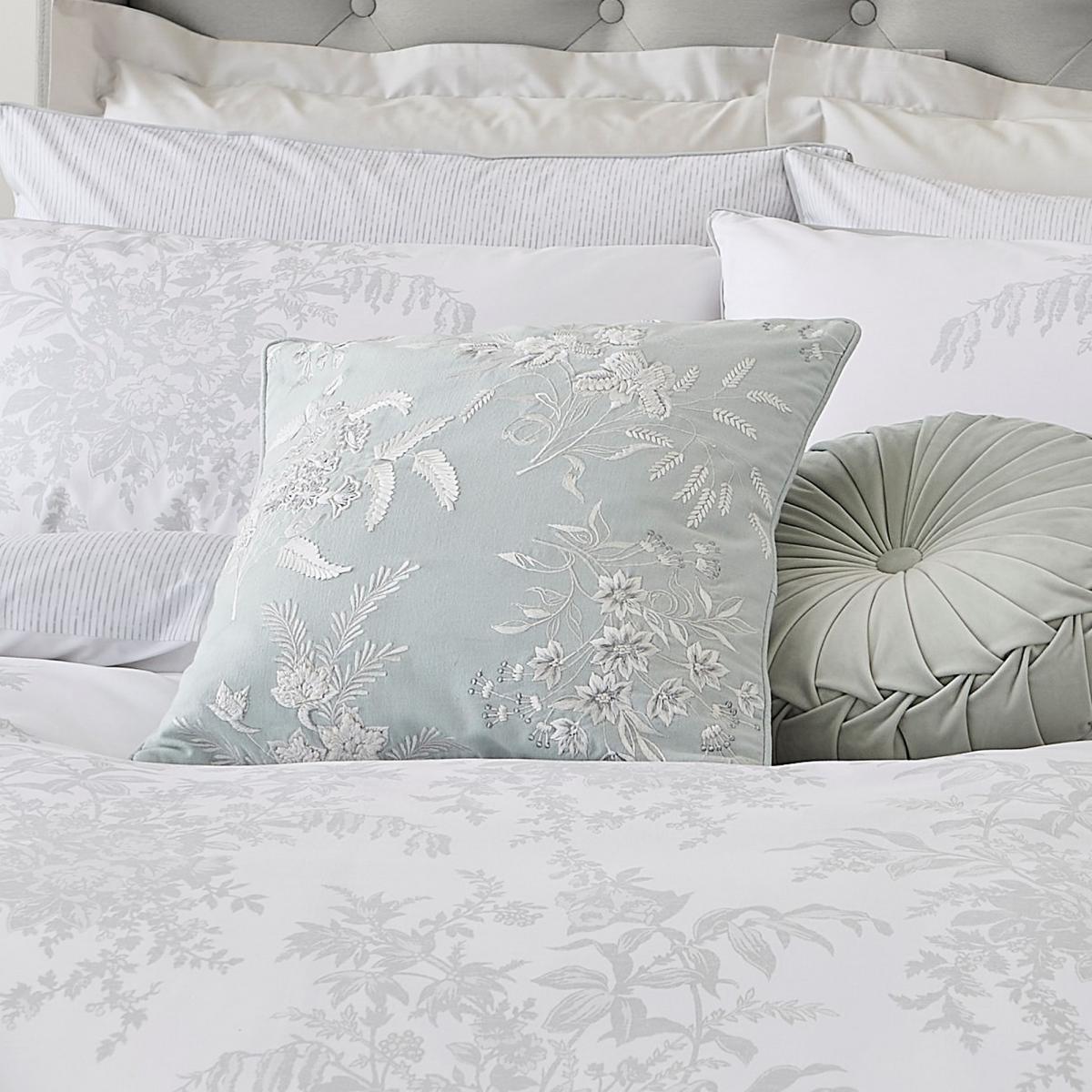 Brigette Floral Cushion by Laura Ashley in Smoke Green45x45cm – image 2