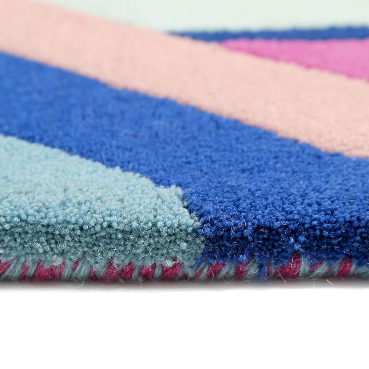 Linear Geometric Wool Rugs 017 10 by Accessorize in Multi 160x230cm – image 3