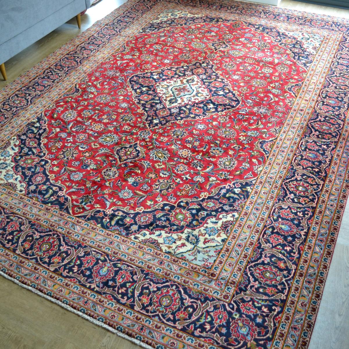 Ardekan 18083 Traditional Hand Knotted Wool Rug in Red&nbsp;403x290cm – image 2