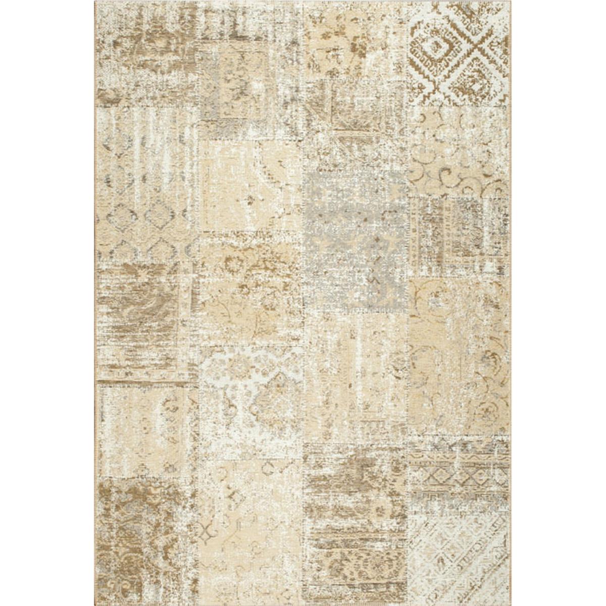 Amalfi Traditional Patchwork Rugs 94010 2001 in Sand Beige 140x200cm – image 5