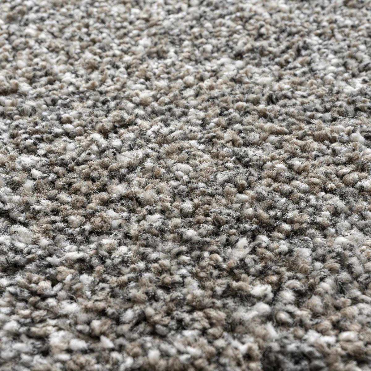 Mehari 23500 3272 Mottled Speckled Shaggy Circle Rugs in Dark Grey – image 2