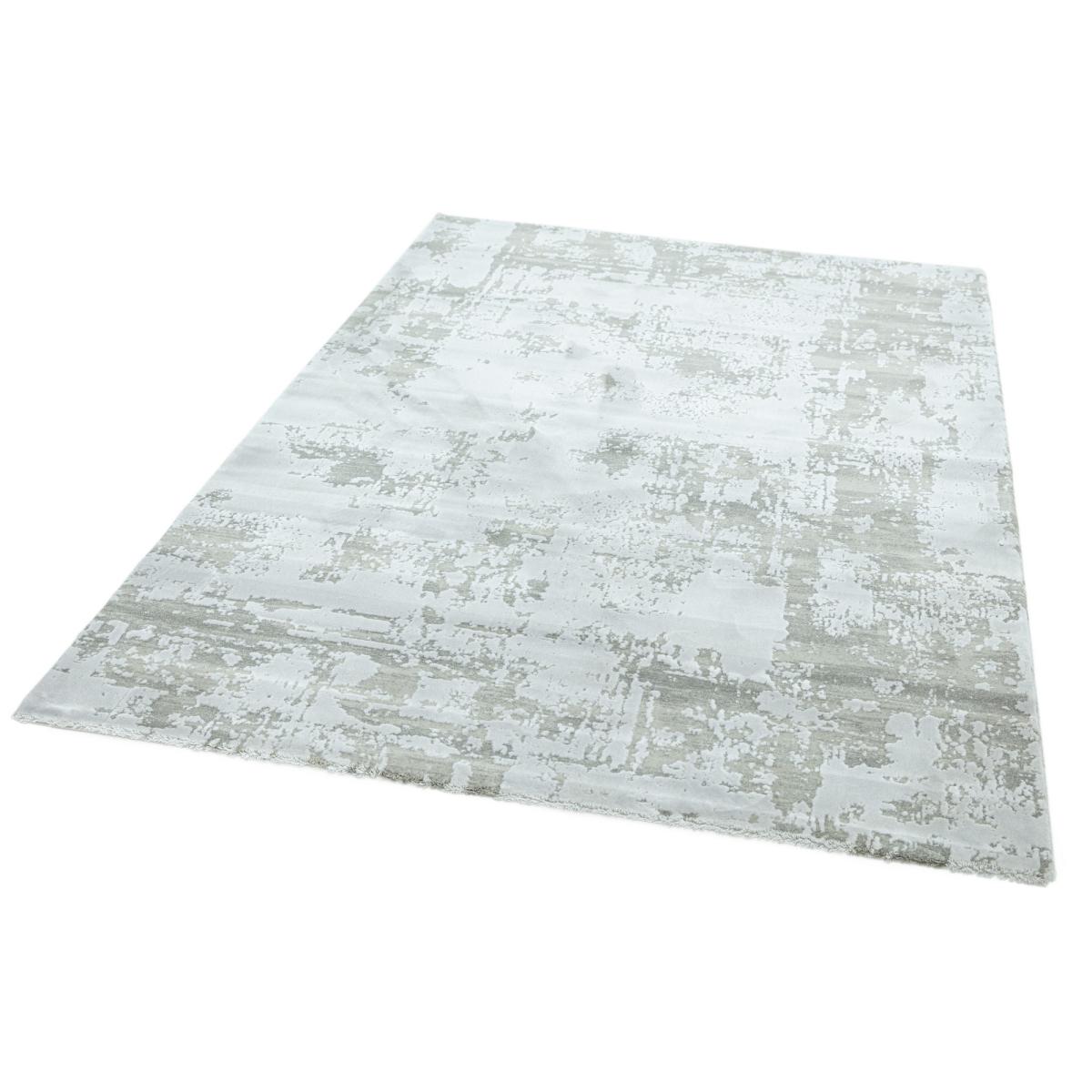 Astral Abstract Distressed Rugs in AS13 Silver Grey – image 2