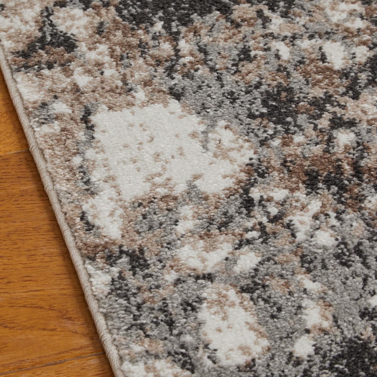 Sanford 522X Distressed Modern Abstract Rug in Grey Multi120x170cm – image 2