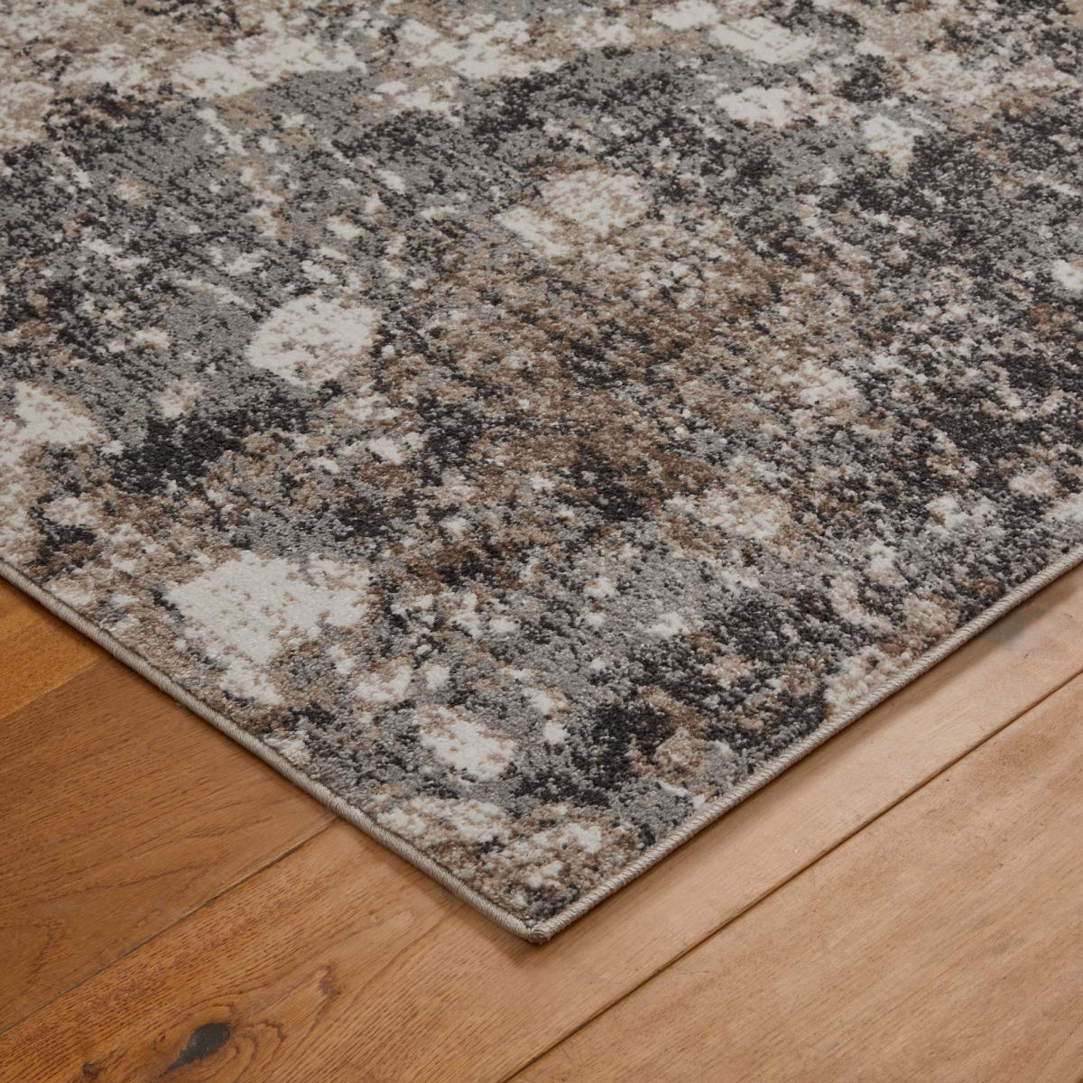 Sanford 522X Distressed Modern Abstract Rug in Grey Multi120x170cm – image 3