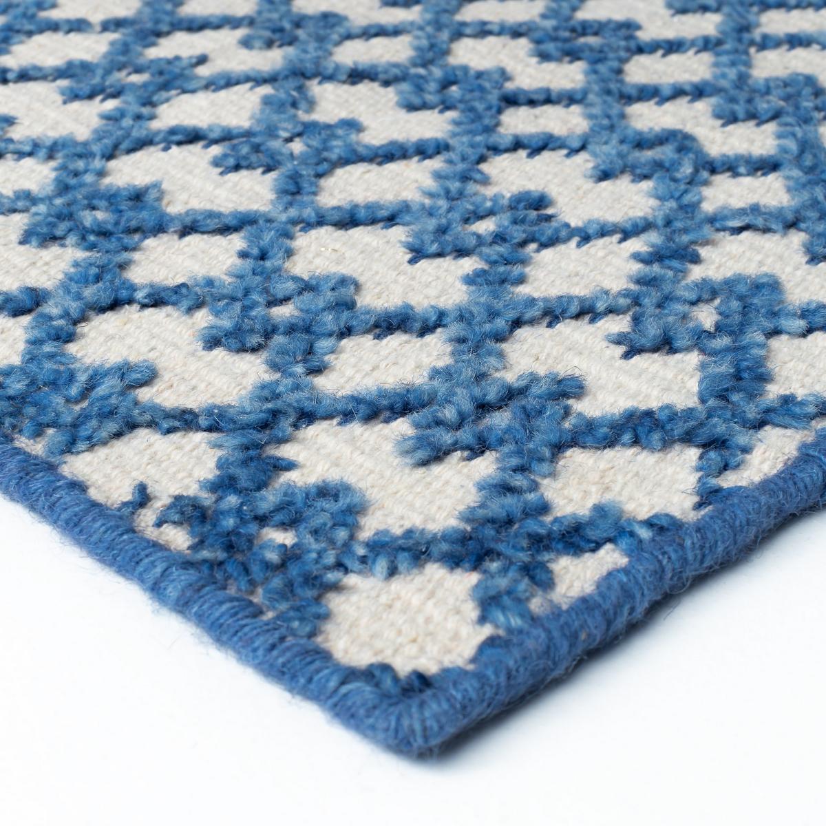 Switch Luxury Boho Rugs 237 001 500 by Ligne Pure in Blue 200x300cm – image 4