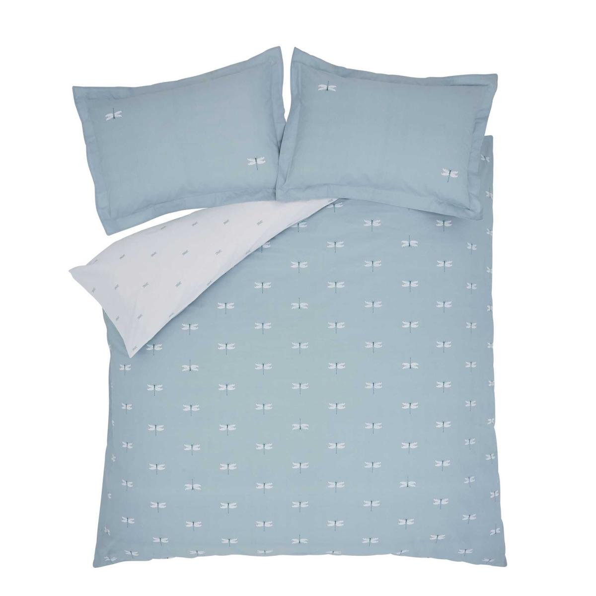 Dragonfly Bedding and Pillowcase By Sophie Allport in Duckegg Blue 137x200cm – image 3