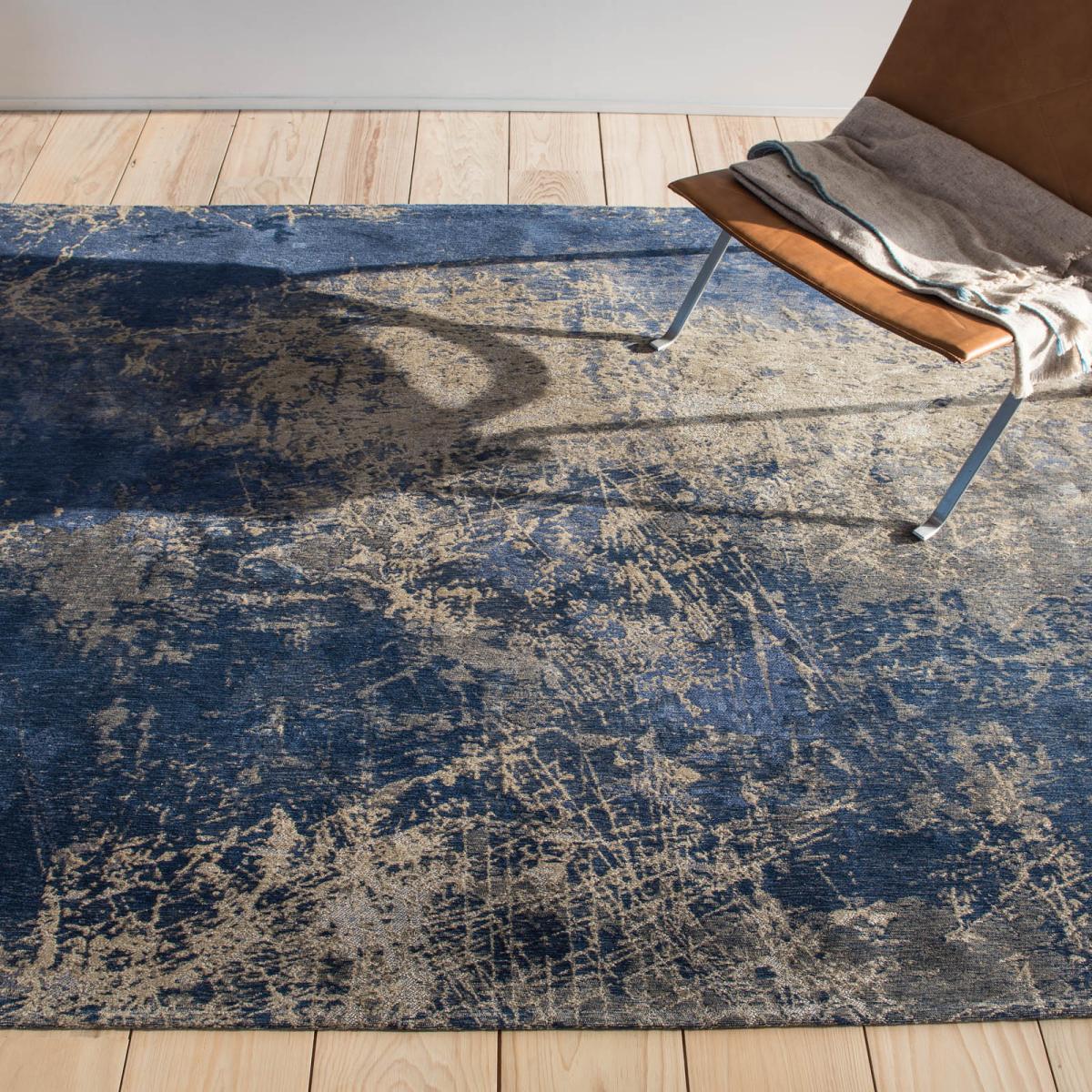 Mad Men Cracks Rugs 8629 in Abyss Blue – image 4