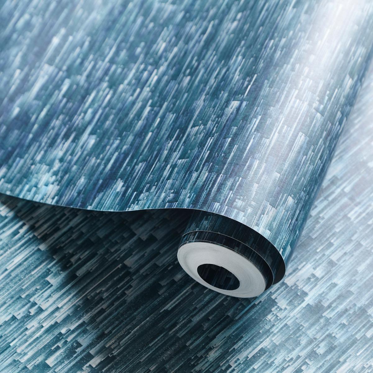 Ombre Wallpaper W0153 01 by Clarke and Clarke in Denim Blue Roll – image 2