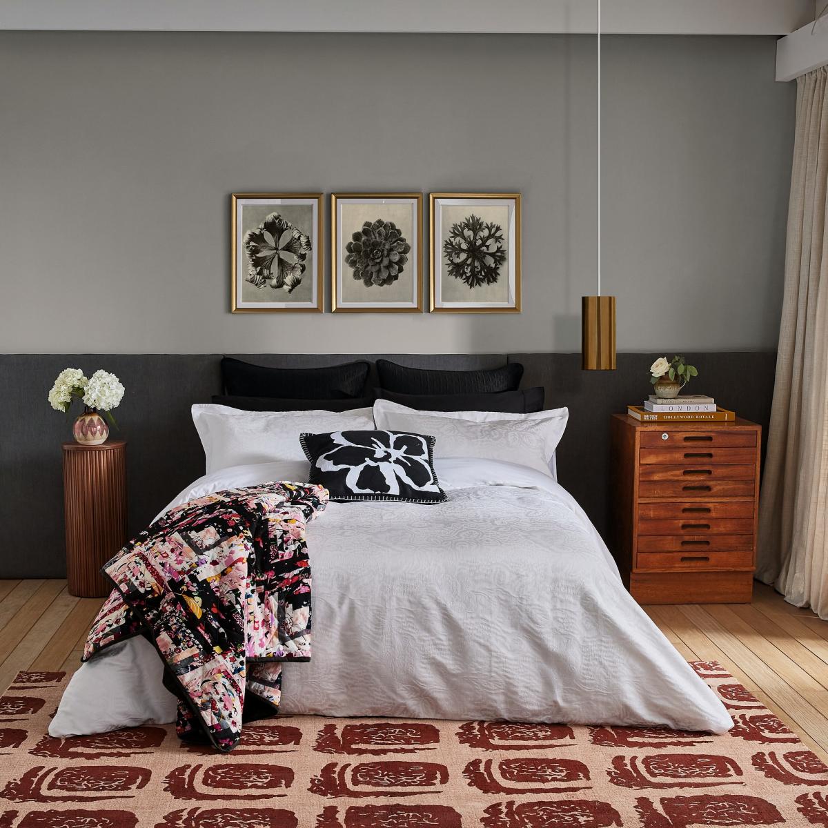 Patchwork Cotton Quilted Throw by Ted Baker in Multi&nbsp;170x220cm – image 2