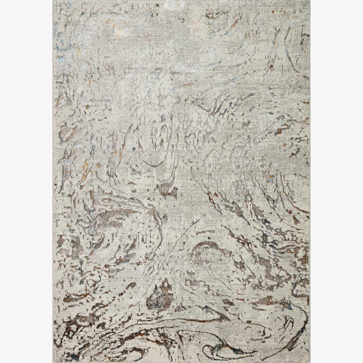 Dalia DAL14 Abstract Rugs in Ivory Multi – image 1