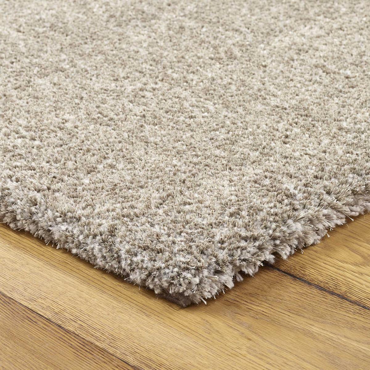 Galaxy Plain Shaggy Rugs 45801 927 in Silver 80x140cm – image 3