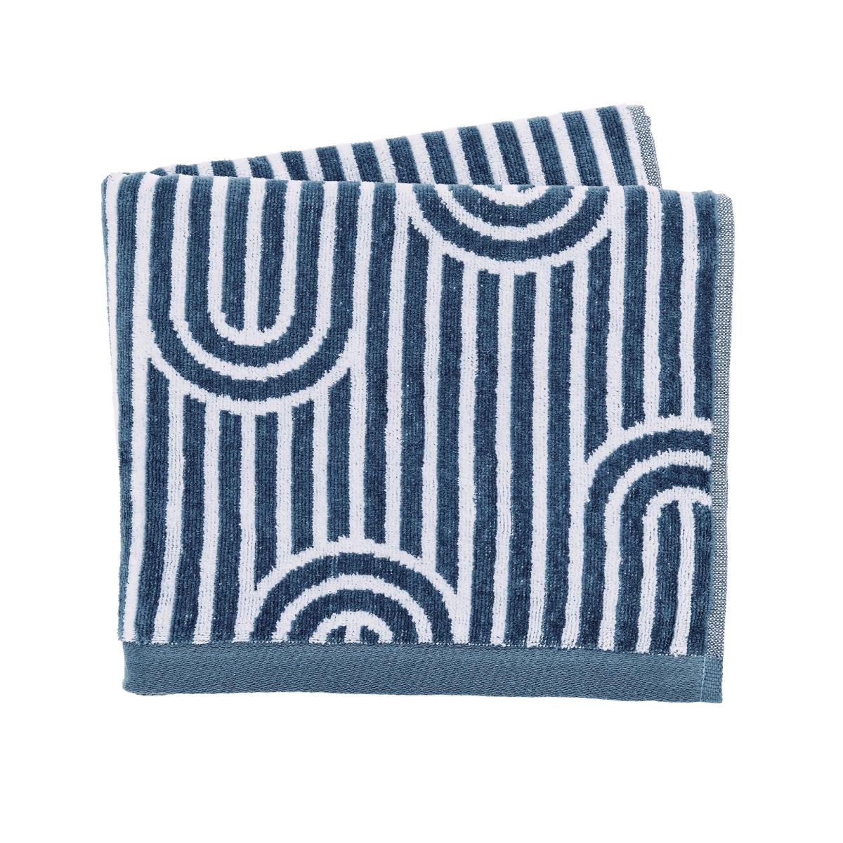 Empire Geometric Cotton Towels by Helena Springfield in Blue 50x90cm – image 3