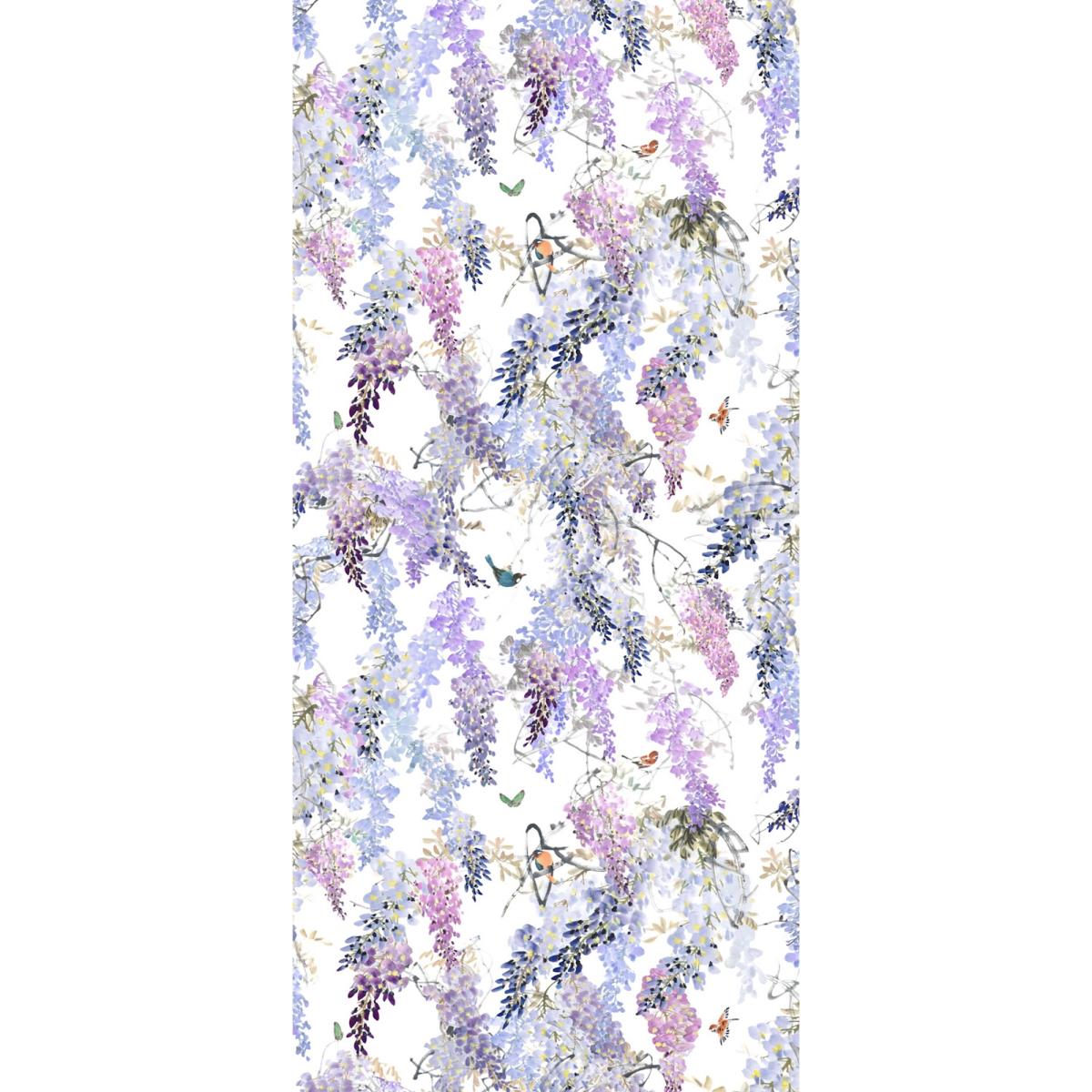 Wisteria Falls Wallpaper Panel A 216296 by Sanderson in Lilac Purple&nbsp;Roll – image 2