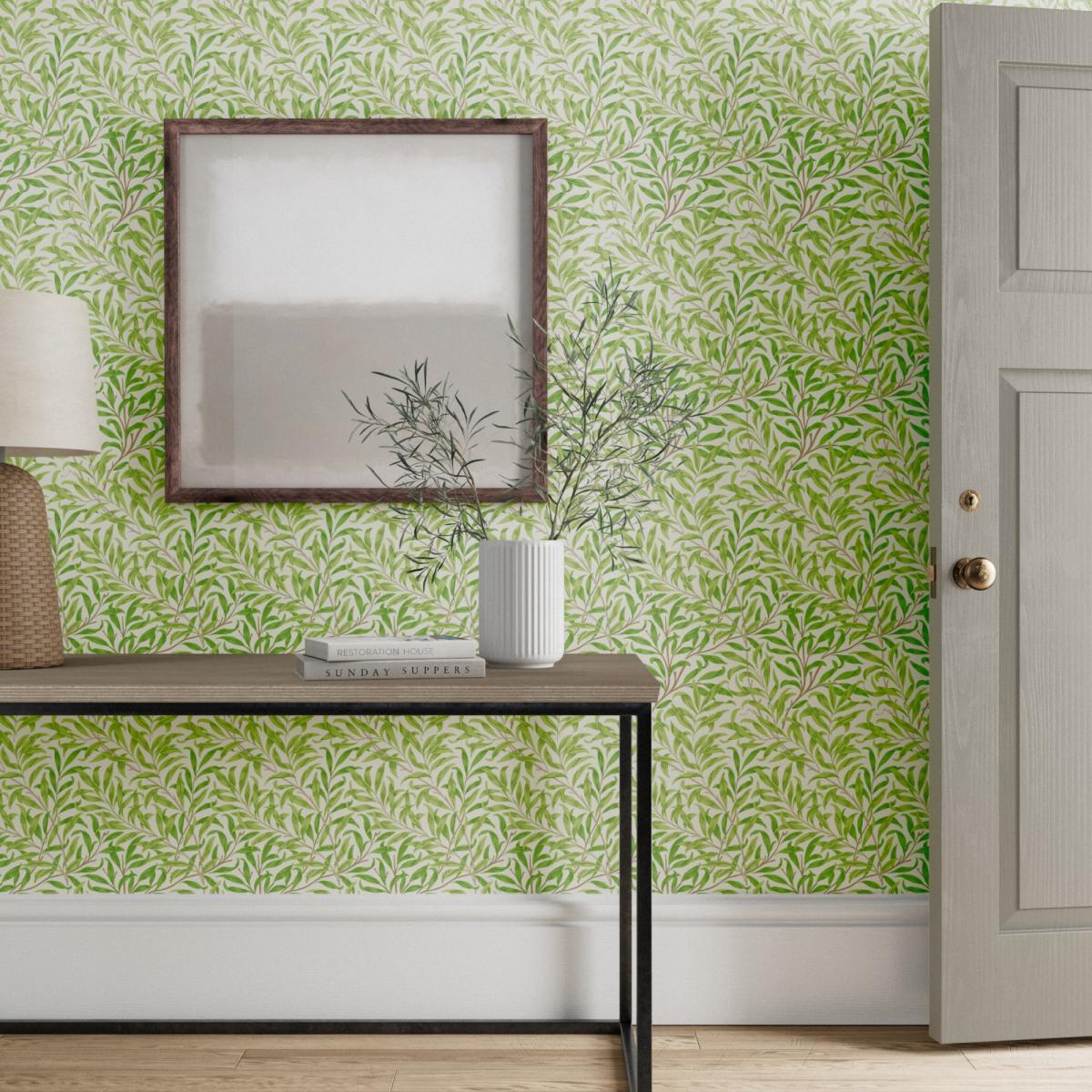 Willow Boughs Wallpaper 217081 by Morris & Co in Leaf Green&nbsp;Roll – image 2