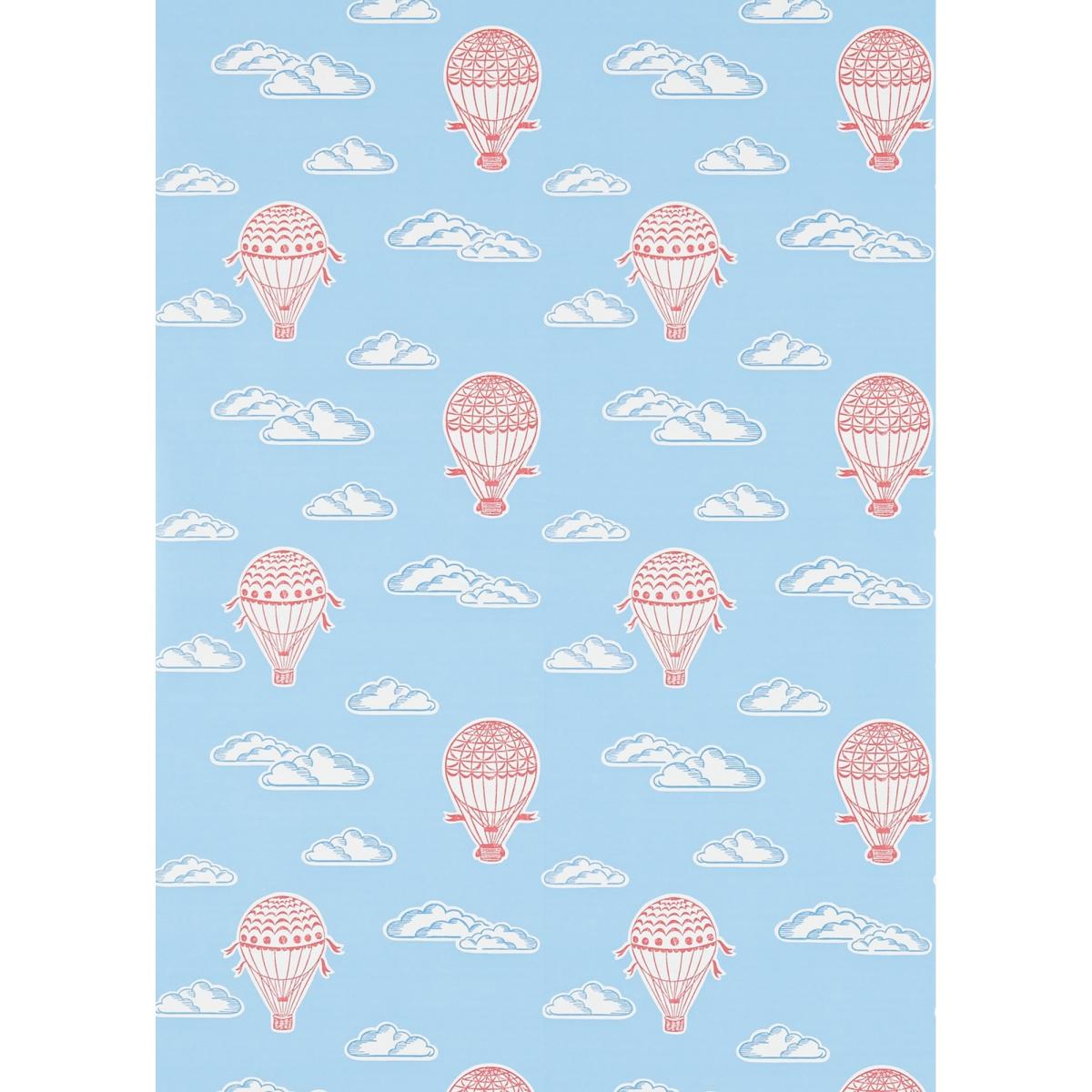 Balloons Wallpaper 214030 by Sanderson in Sky Blue Red Roll – image 5