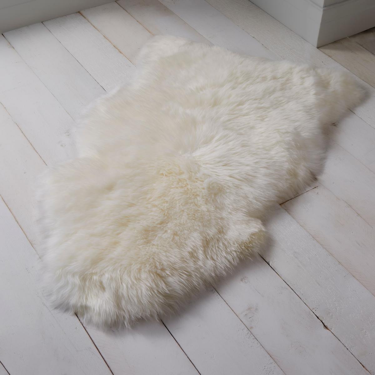 Sefton XXL New Zealand Sheepskin Rug in Natural WhiteSingle – image 1