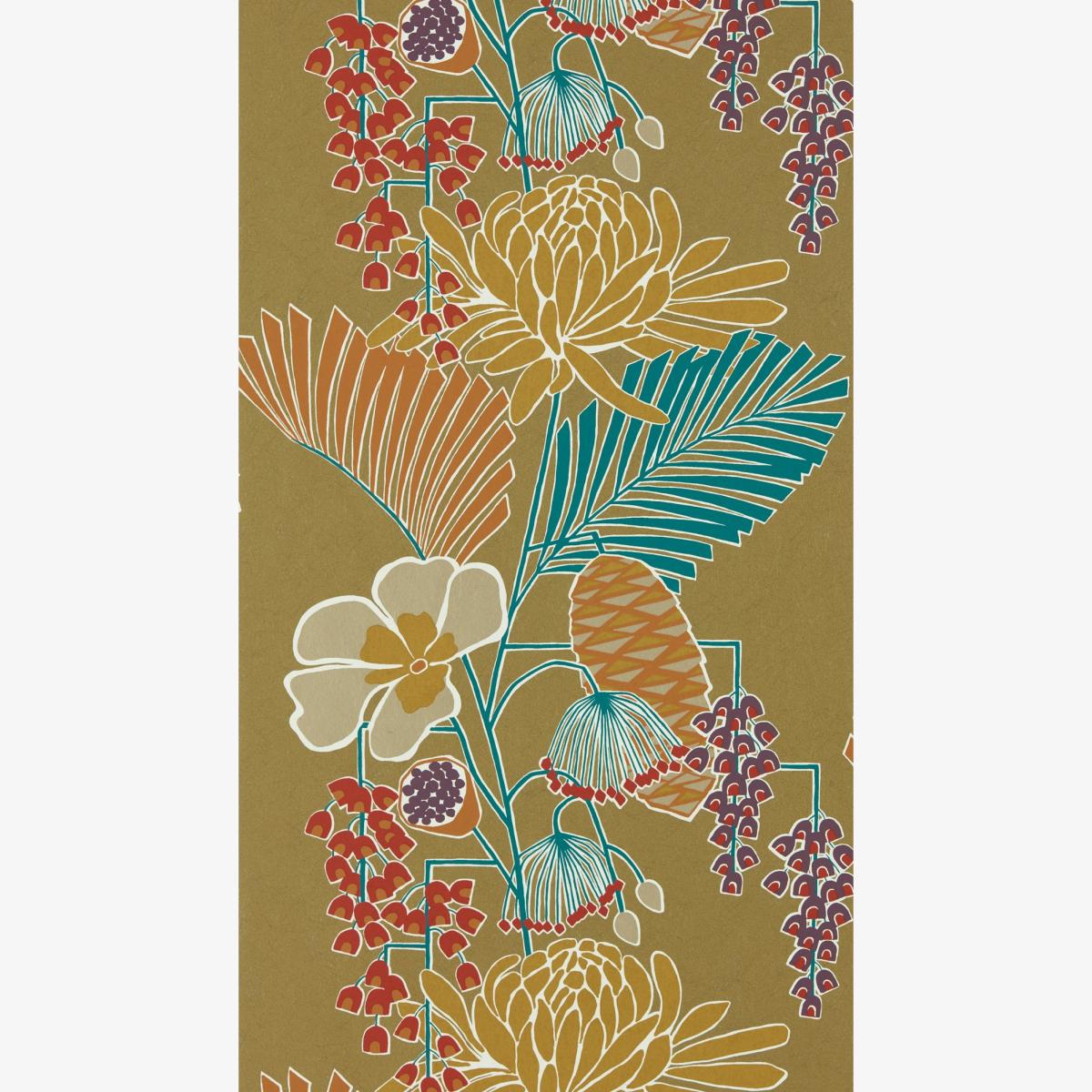 Salon Wallpaper 112152 by Harlequin in Gold Russet Atlantic Roll