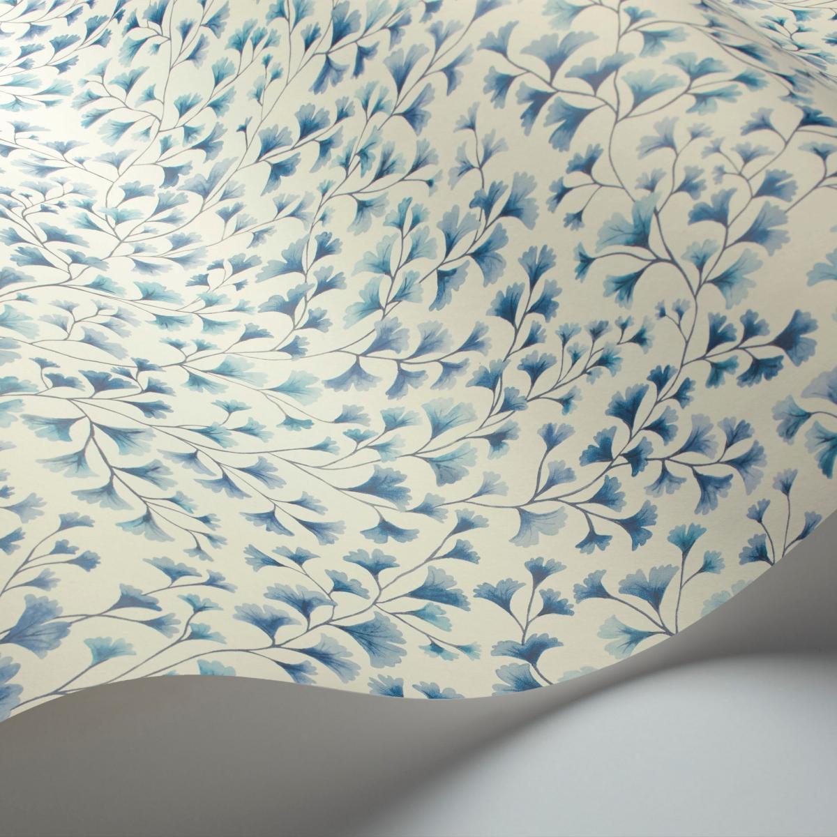 Maidenhair Wallpaper 6019 by Cole & Son in China Blue Roll – image 2