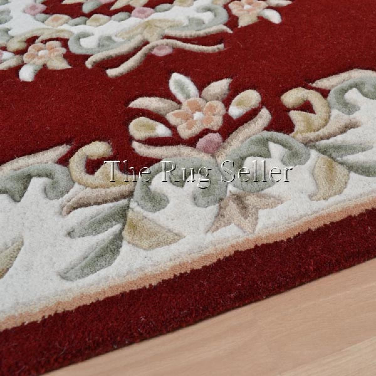 Royal Aubusson Traditional Wool rugs in Red 120x180cm – image 3