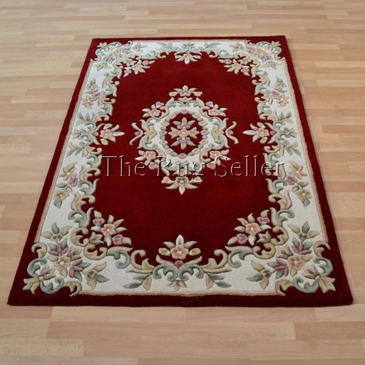 Royal Aubusson Traditional Wool rugs in Red 120x180cm – image 4