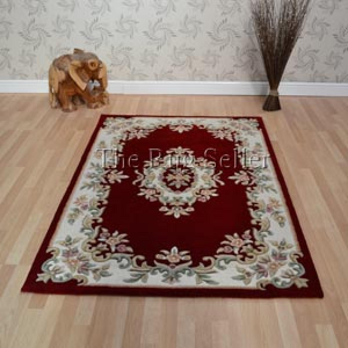 Royal Aubusson Traditional Wool rugs in Red 120x180cm – image 5