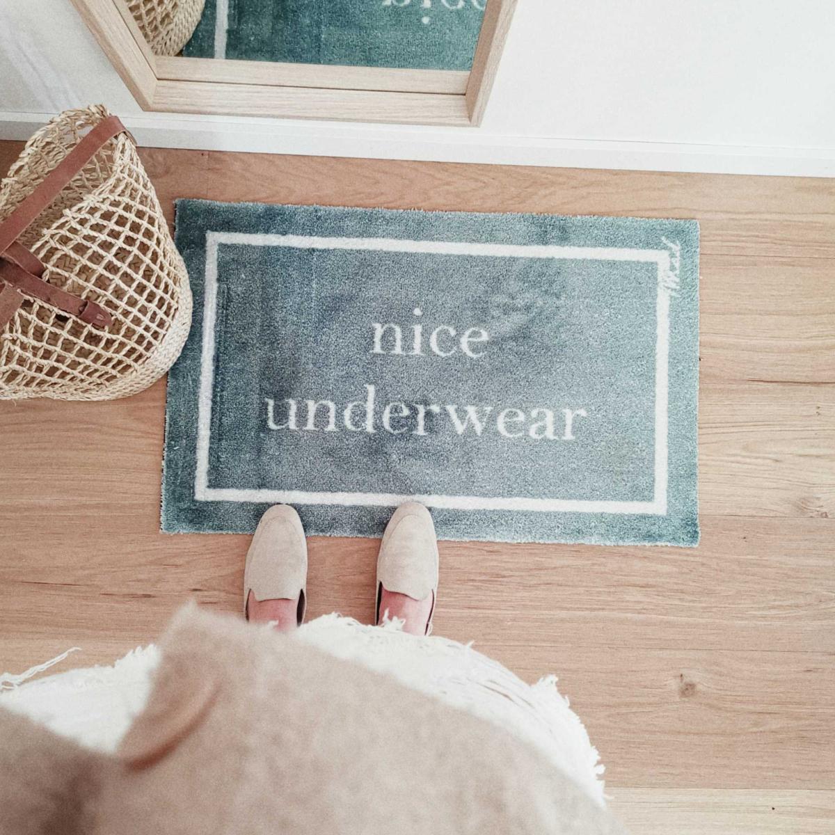 Skyler Nice Underwear Washable Floor Mats in Aqua Blue 50x75cm – image 2