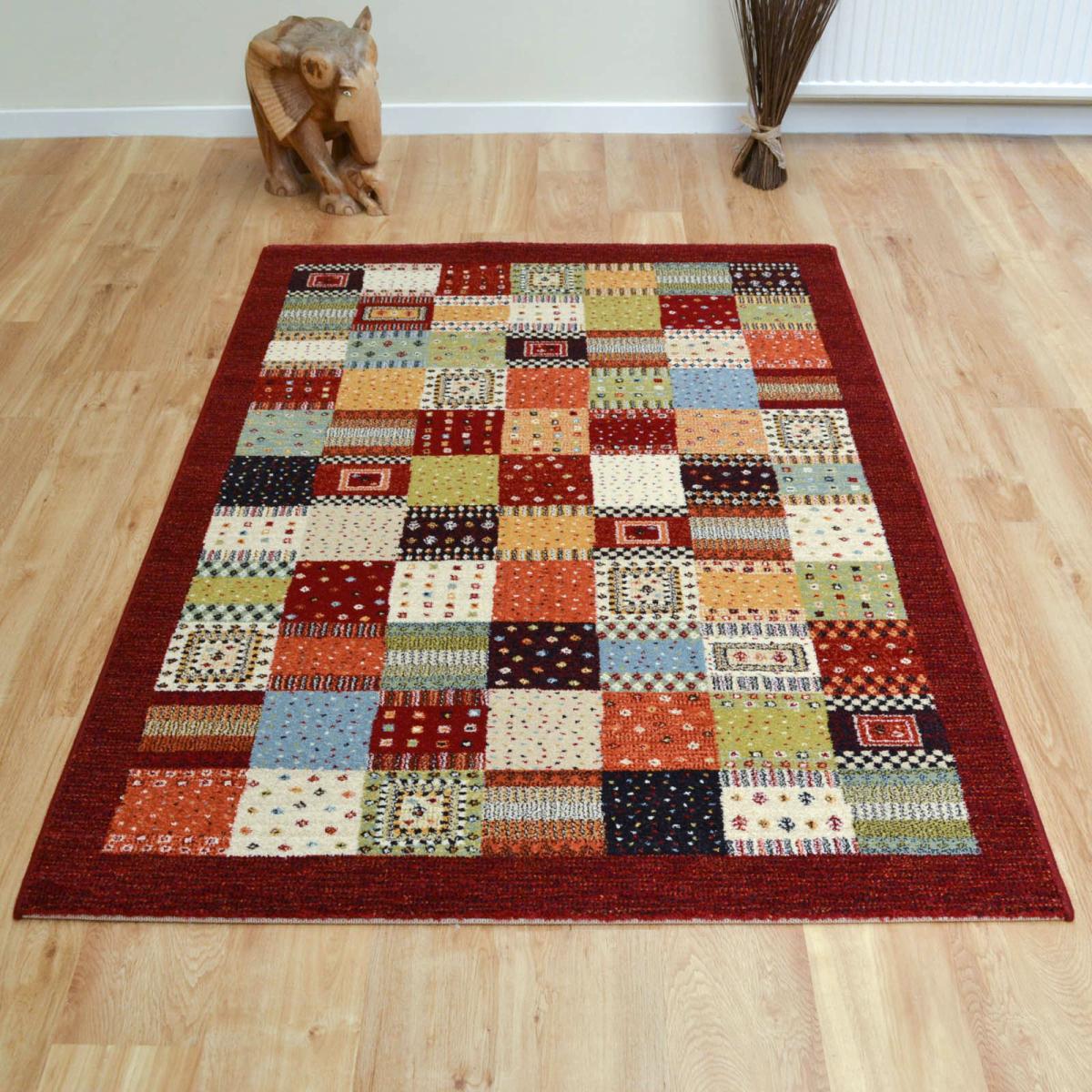Woodstock Patchwork Rugs 32036 8312 in Red 240x340cm – image 5