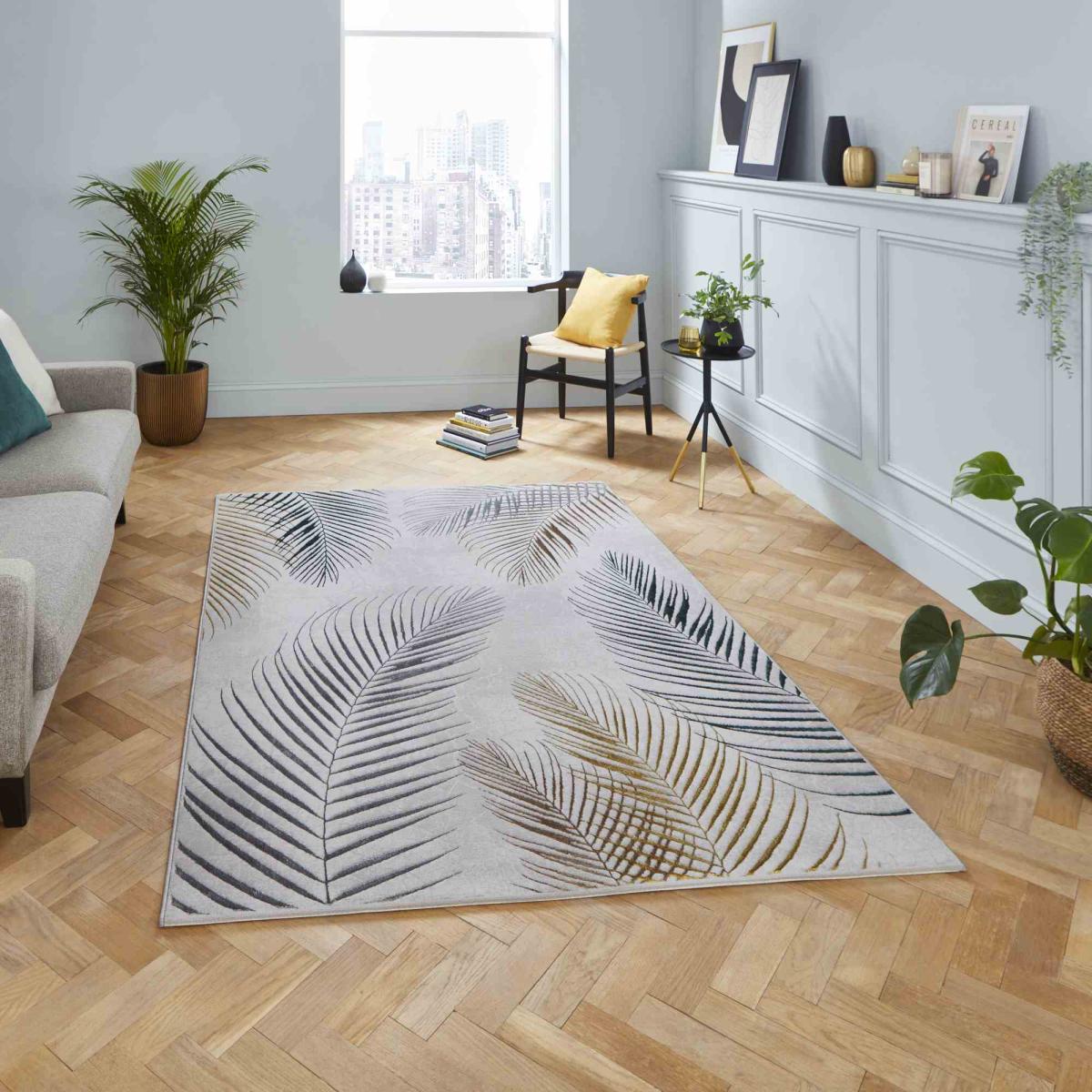 Creation 50051 Botanical Rugs in Grey Multi120x170cm – image 1