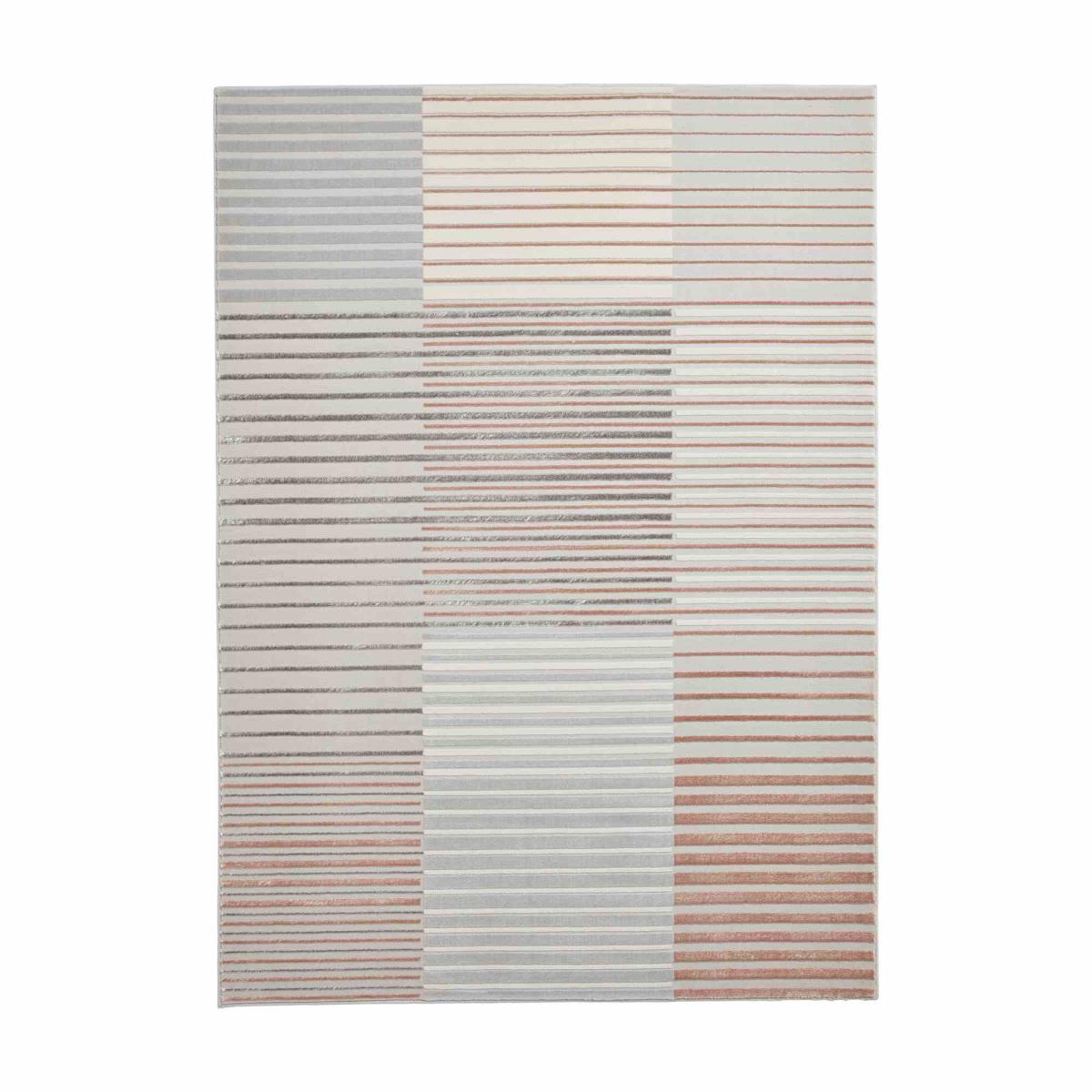 Apollo 2681 Modern Geometric Block Rugs in Grey Rose Pink160x220cm – image 5