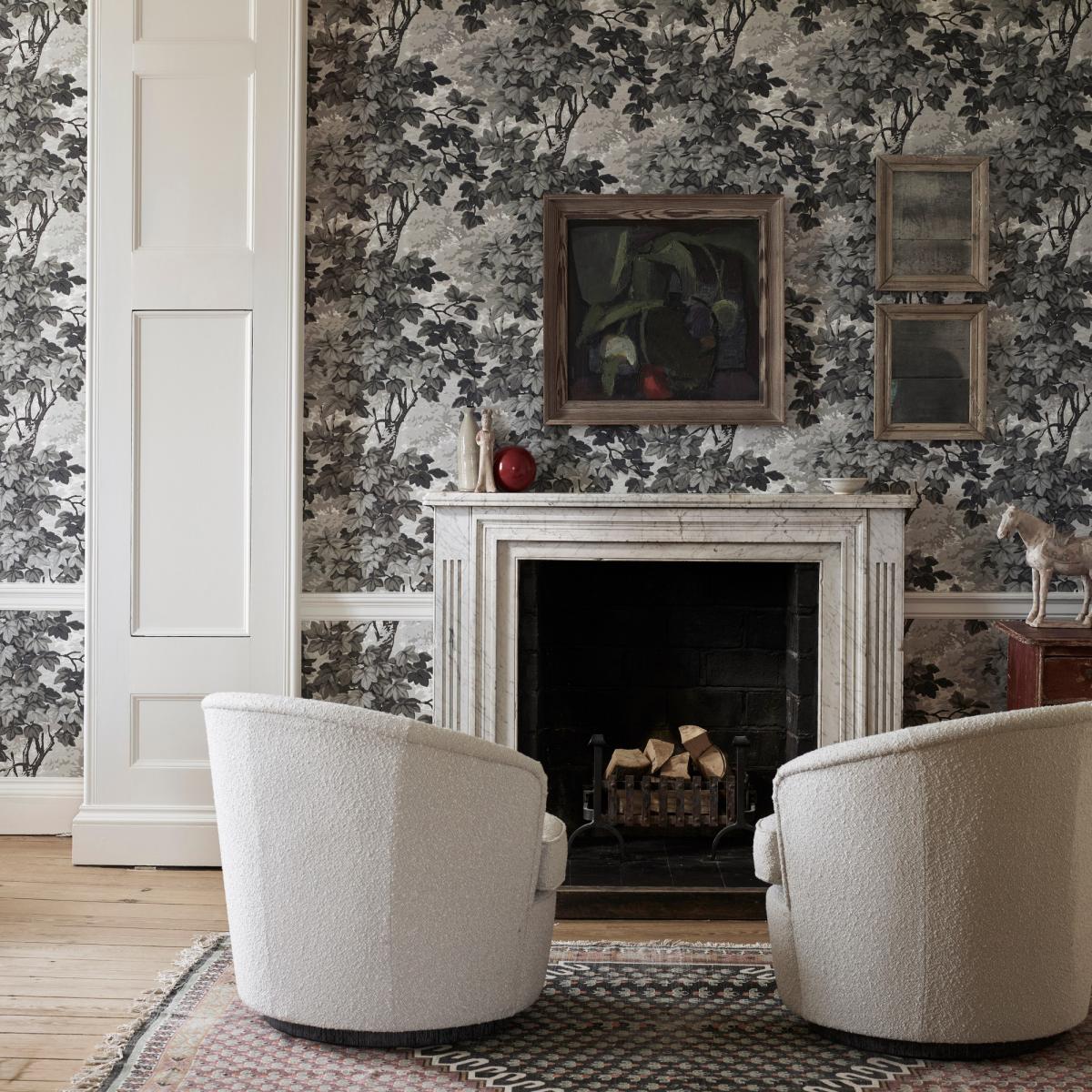 Richmond Park Wallpaper 310059 by Zoffany in Charcoal Grey Roll – image 3