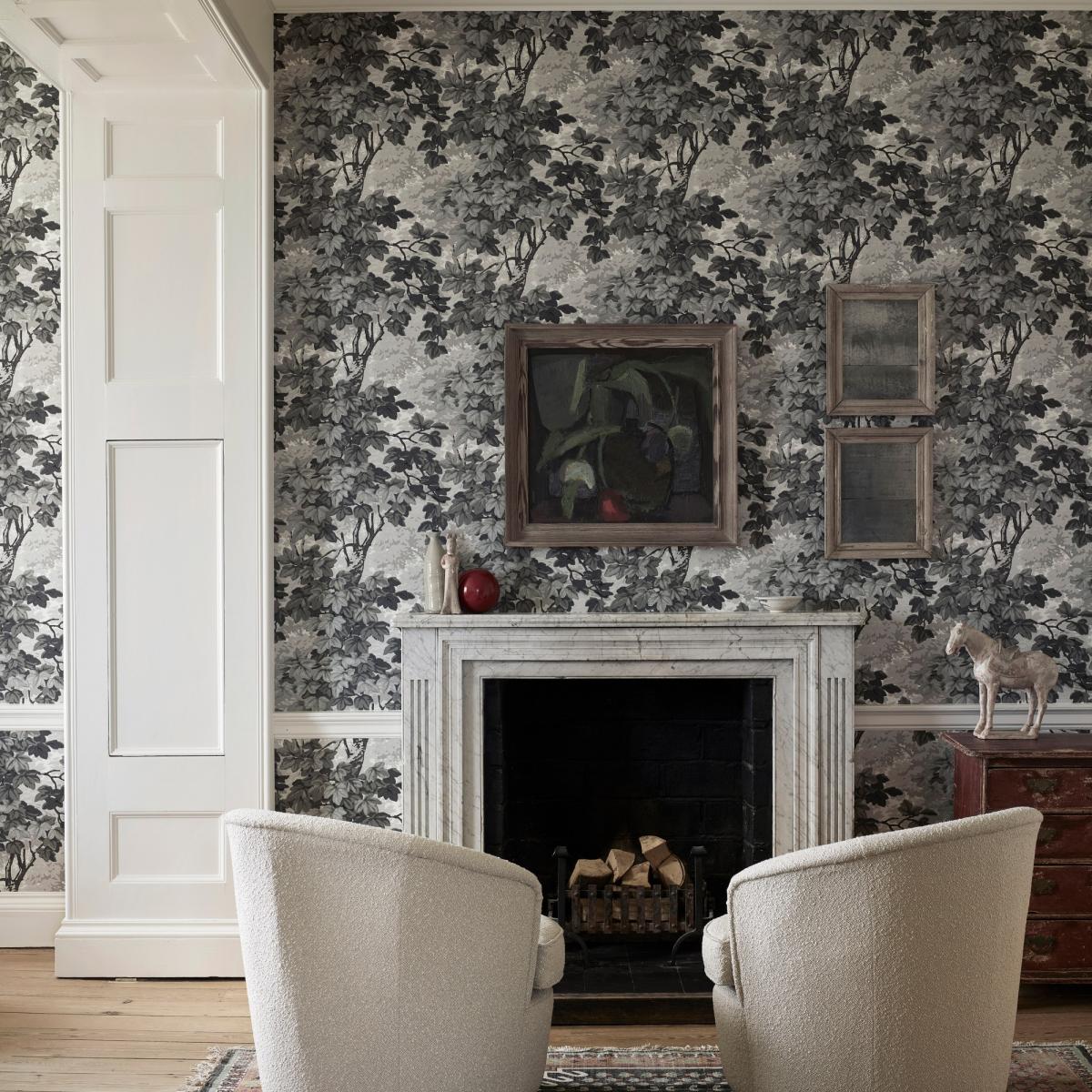 Richmond Park Wallpaper 310059 by Zoffany in Charcoal Grey Roll – image 1