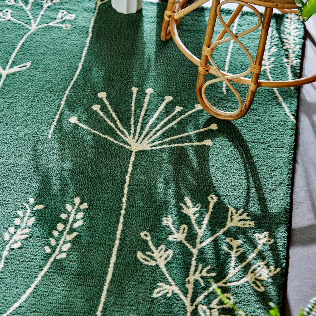 Stipa 126407 Wool Rugs by Scion in Forest Green250x350cm – image 2