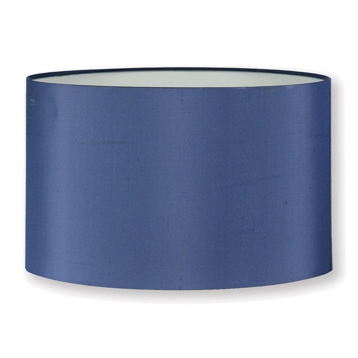 Drum Silk Lampshade by William Yeoward in Midnight Blue 45x28cm