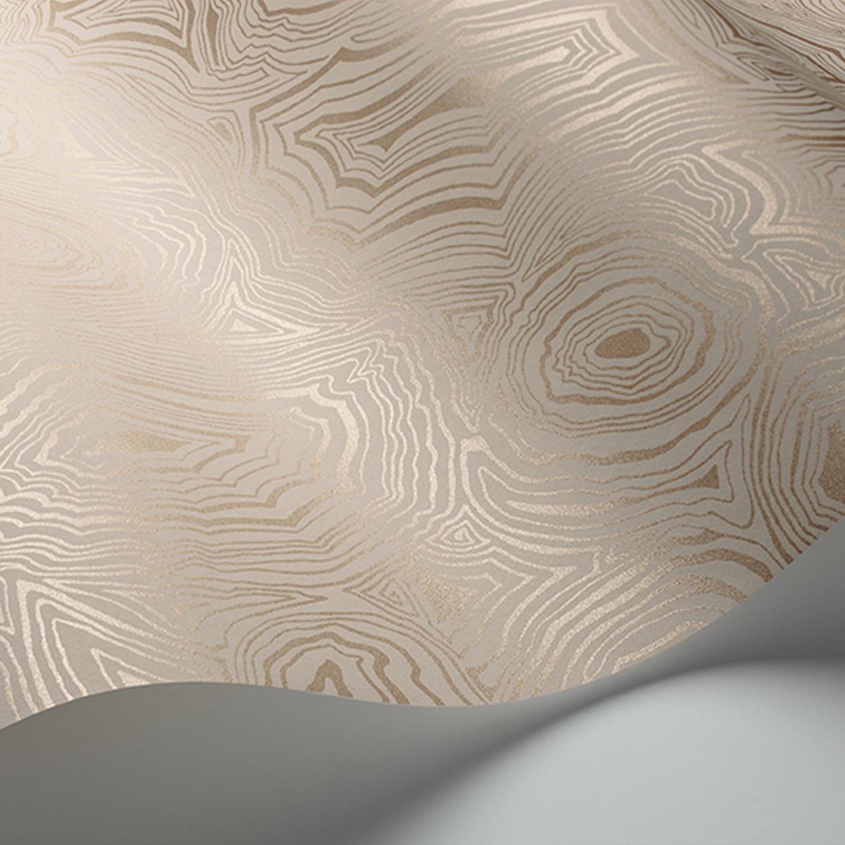 Malachite Wallpaper 6011 by Cole & Son in Parchment White Gold Roll – image 2