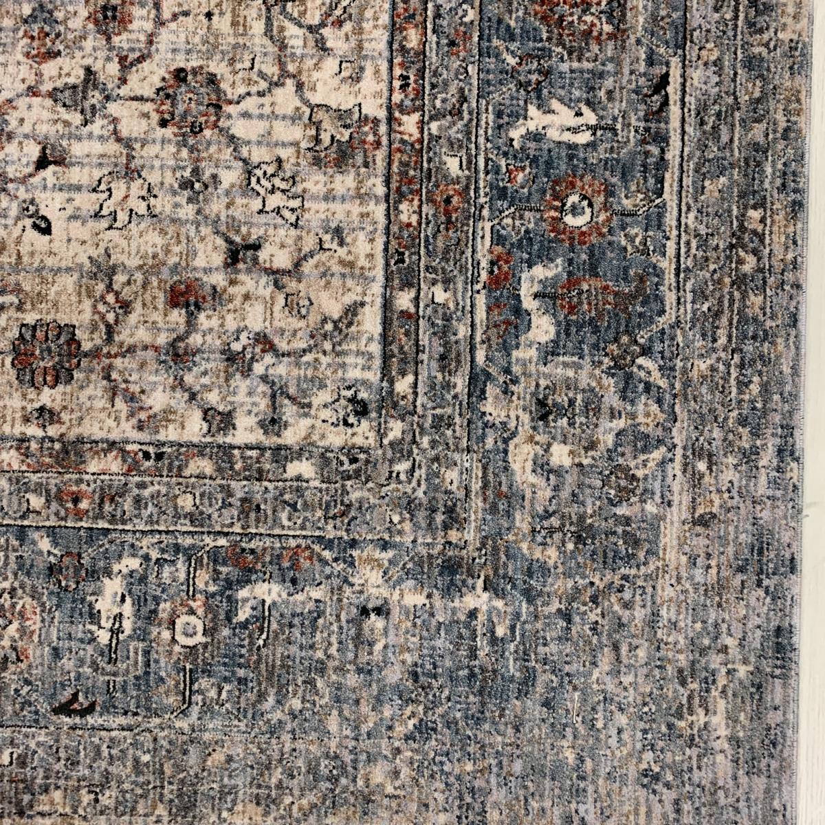 Anatolia Farahan Traditional Floral Rugs in Charcoal Cream – image 2