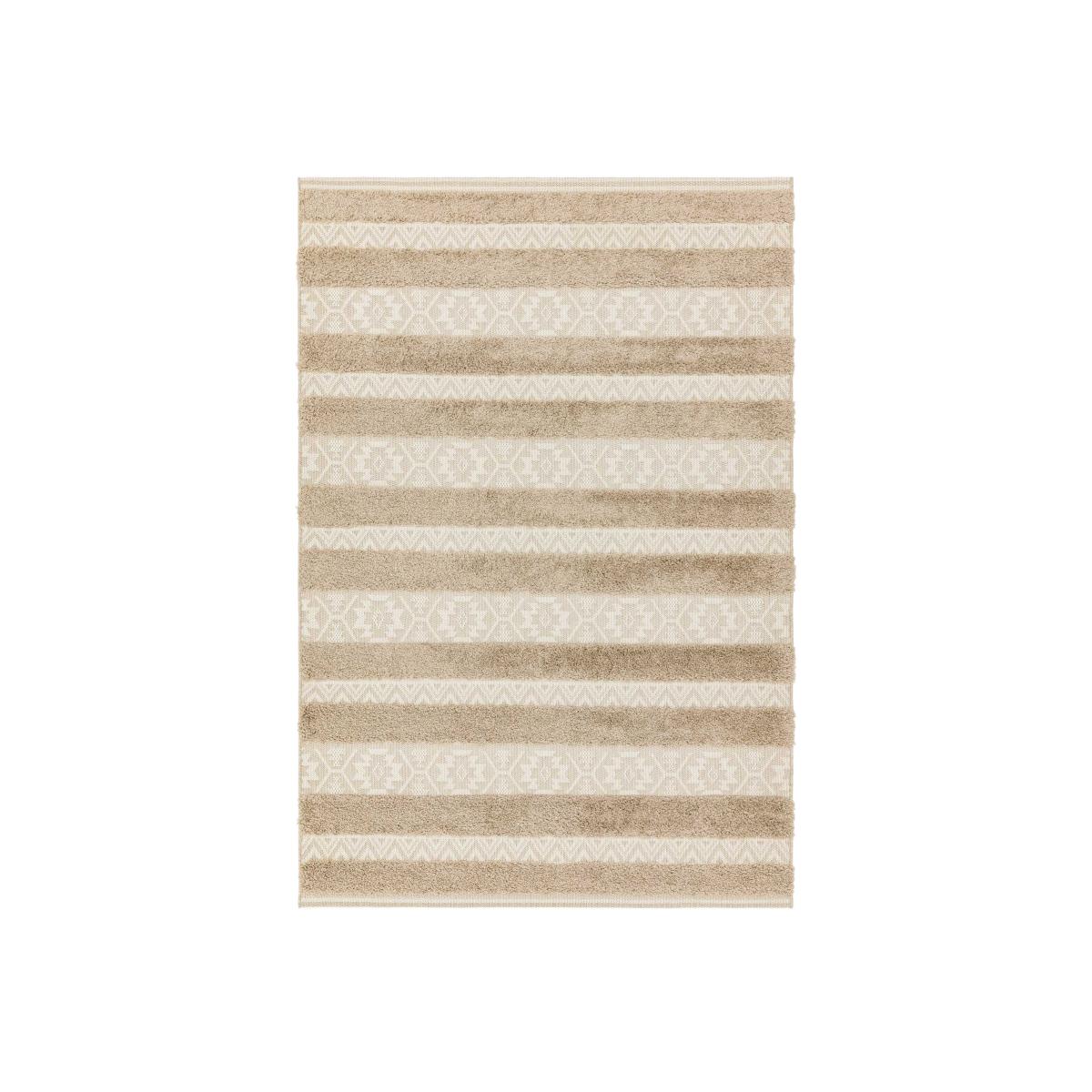 Monty Stripe Geometric Outdoor Rugs in MN04 Natural Cream – image 1