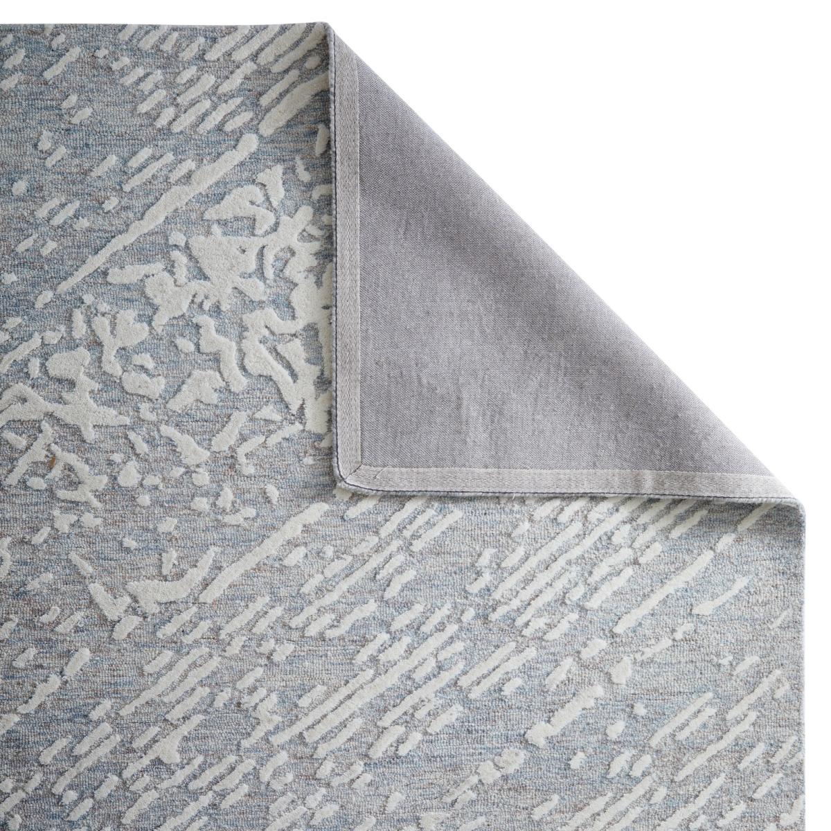 Hampton Tokyo Contemporary Abstract Wool Rug in Grey Ivory160x230cm – image 4