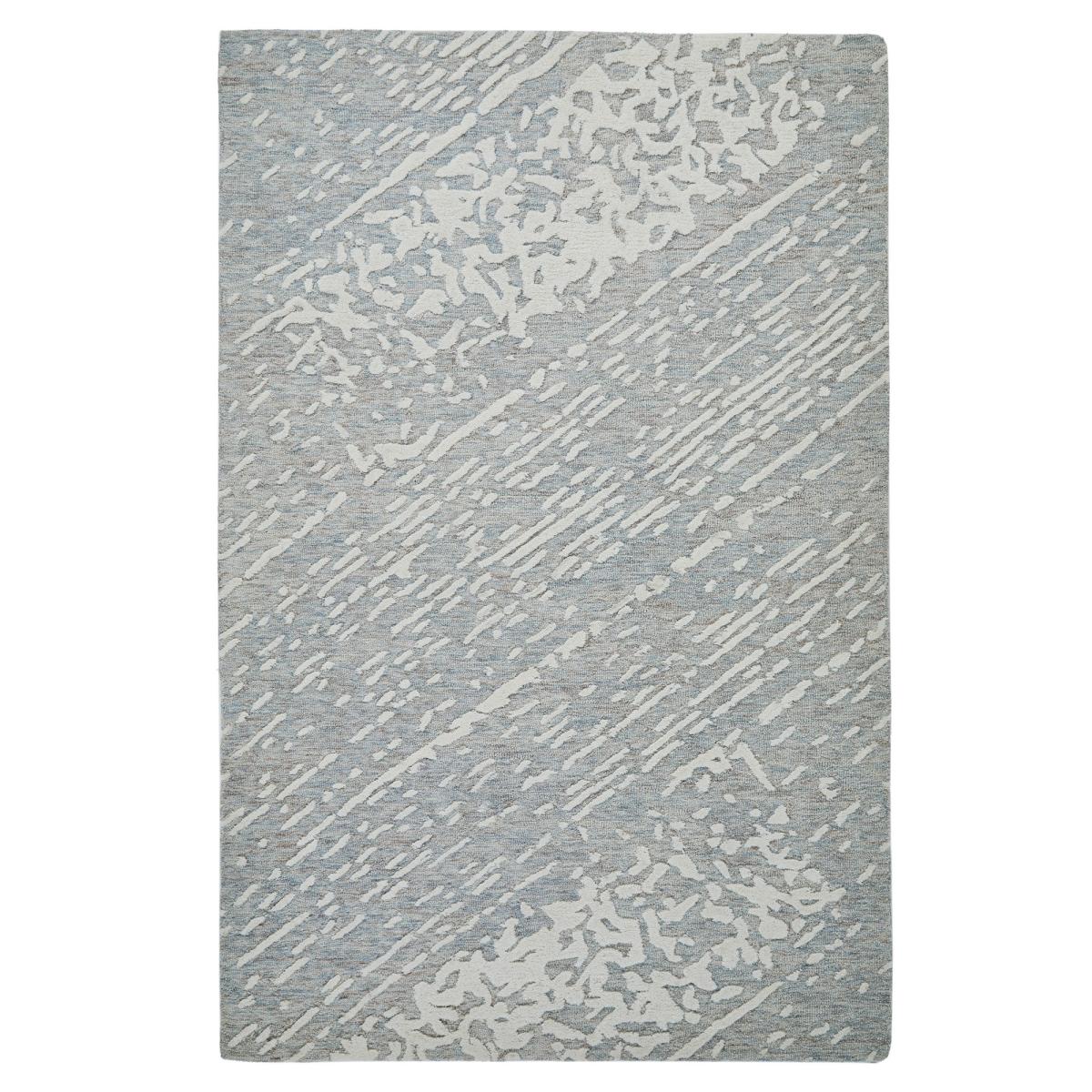 Hampton Tokyo Contemporary Abstract Wool Rug in Grey Ivory160x230cm – image 5