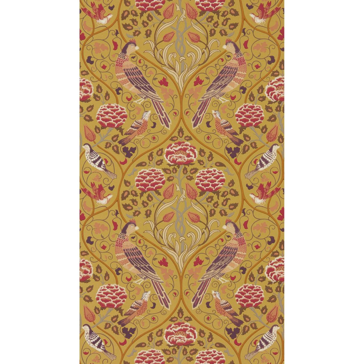 Seasons By May Wallpaper 216685 by Morris & Co in Saffron Yellow Roll – image 3