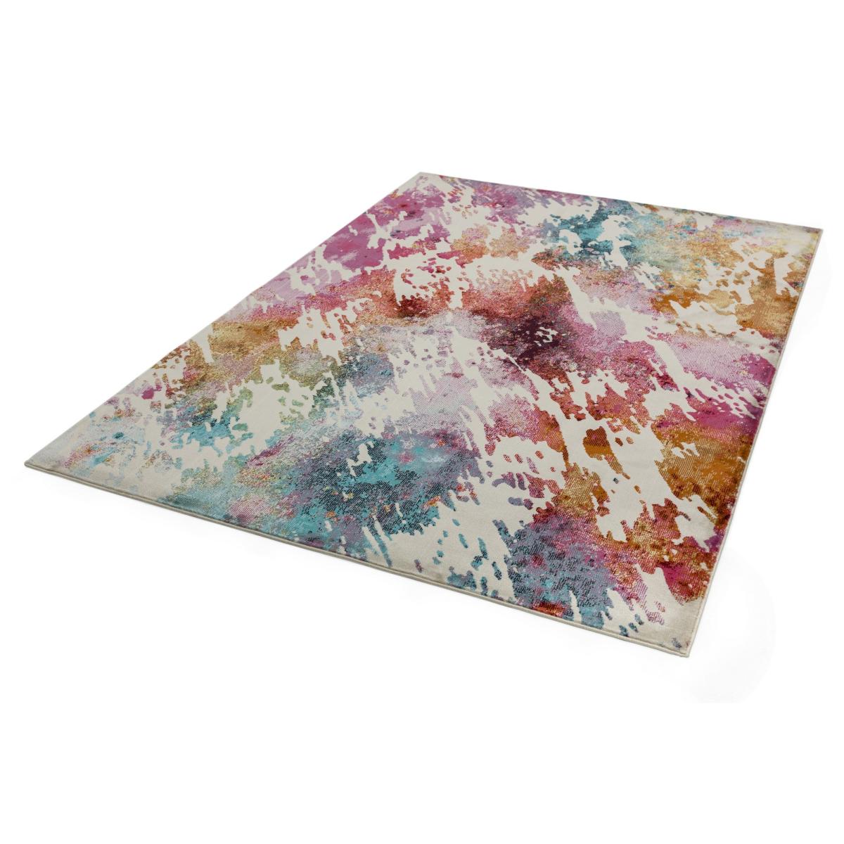 Amelie Watercolour Abstract Rugs in AM05 Multi – image 2