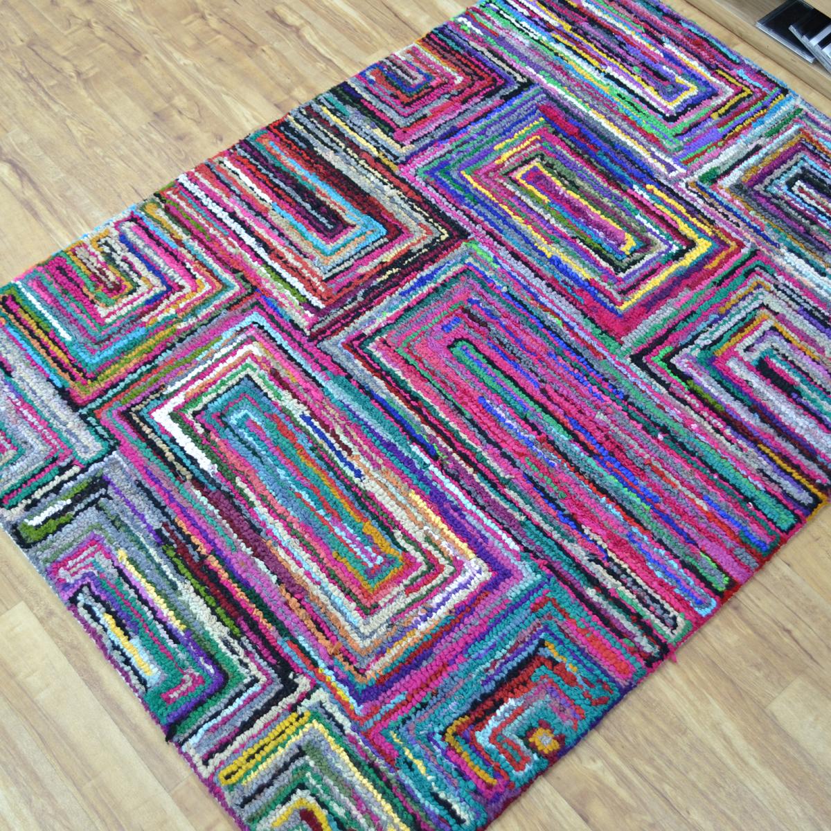 Cotton Chindi Galaxy Multicoloured Rugs 07 120x170cm – image 4