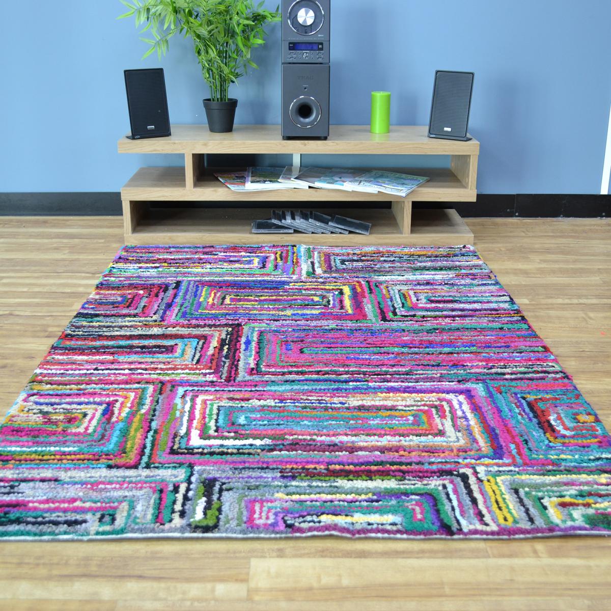 Cotton Chindi Galaxy Multicoloured Rugs 07 120x170cm – image 5