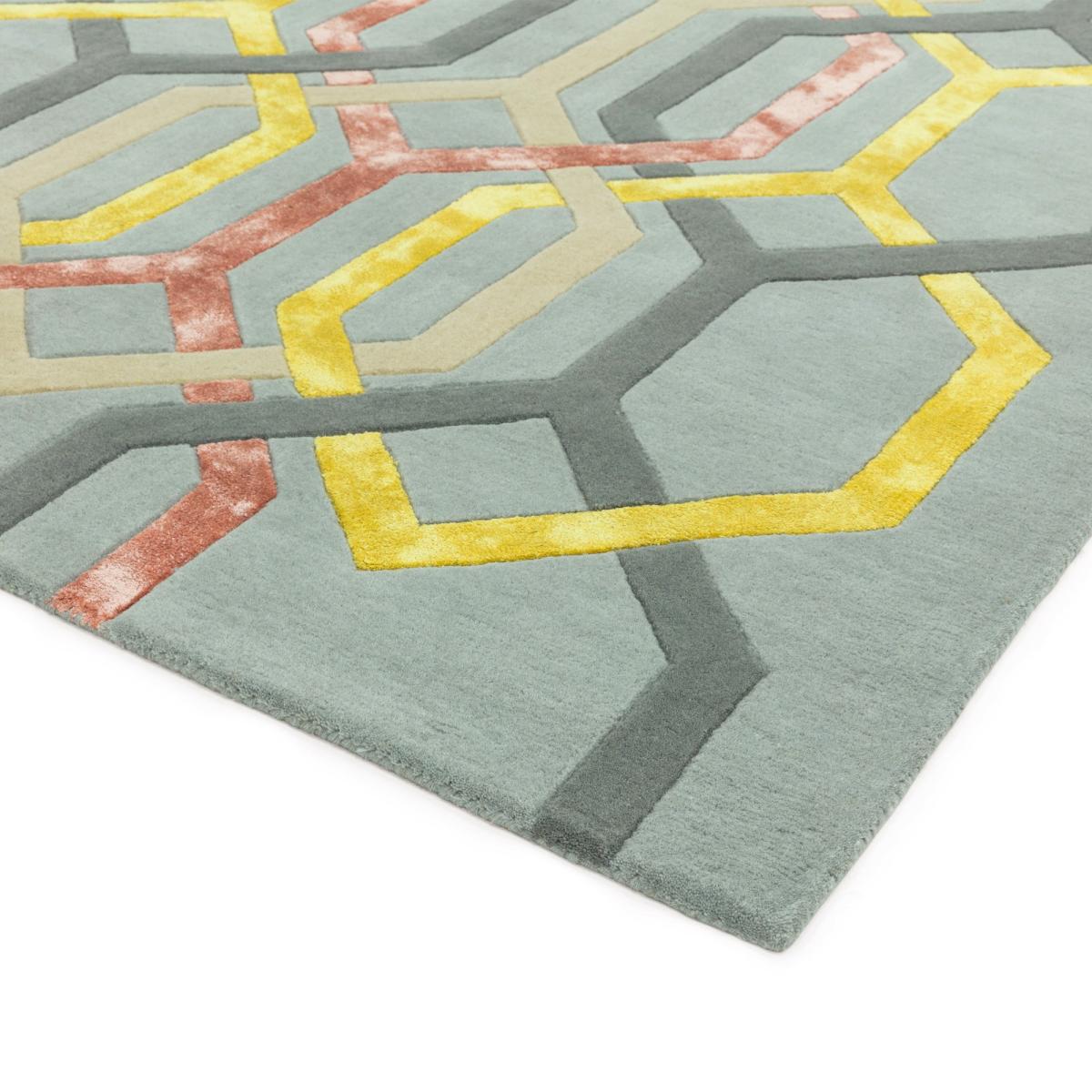 Matrix Hexagon MAX67 Rugs in Silver – image 3