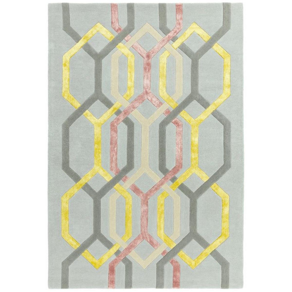 Matrix Hexagon MAX67 Rugs in Silver – image 5