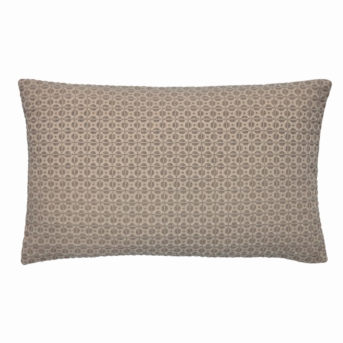 Serenity Printed Geometric Cushion by Katie Piper in Linen50x30cm – image 5